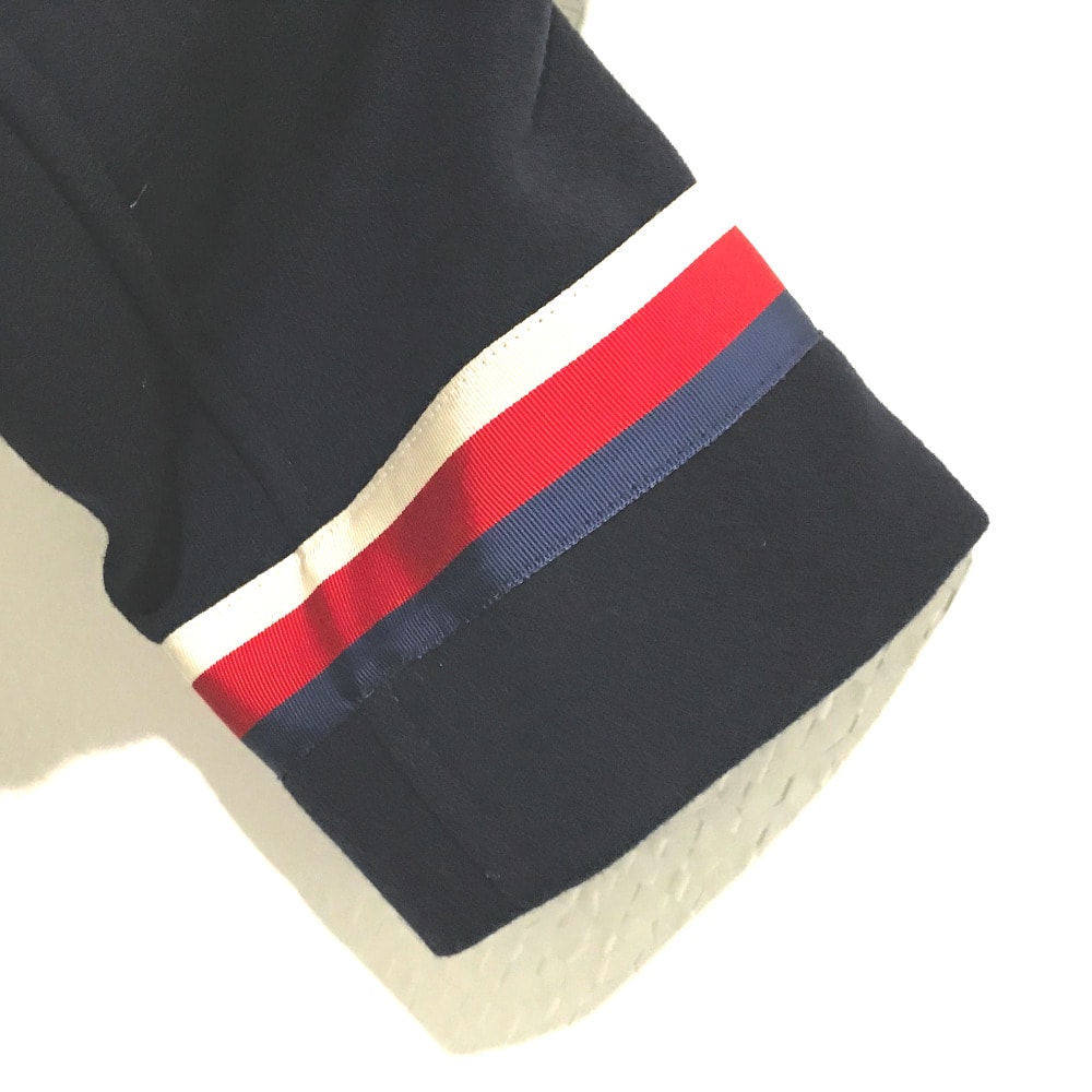 グッチ GUCCI シルヴィウェブリボン 451131 バイカラー フェルトジャケット ピーコート ウール ネイビー 美品 A (未使用に近い)】グッチ GUCCI シルヴィウェブリボン 451131 バイ