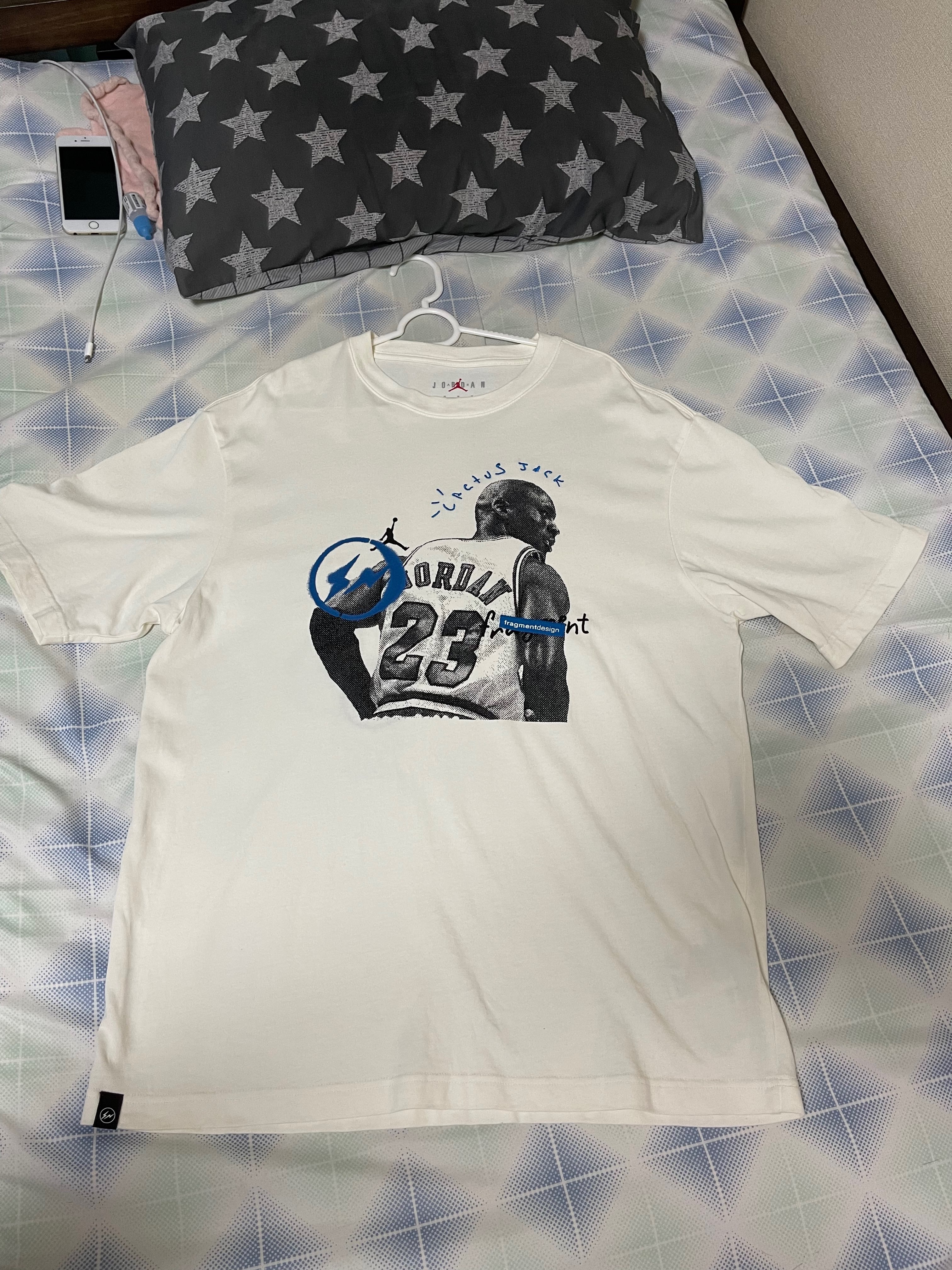 Air Jordan Travis Scott Fragment Tee "White"