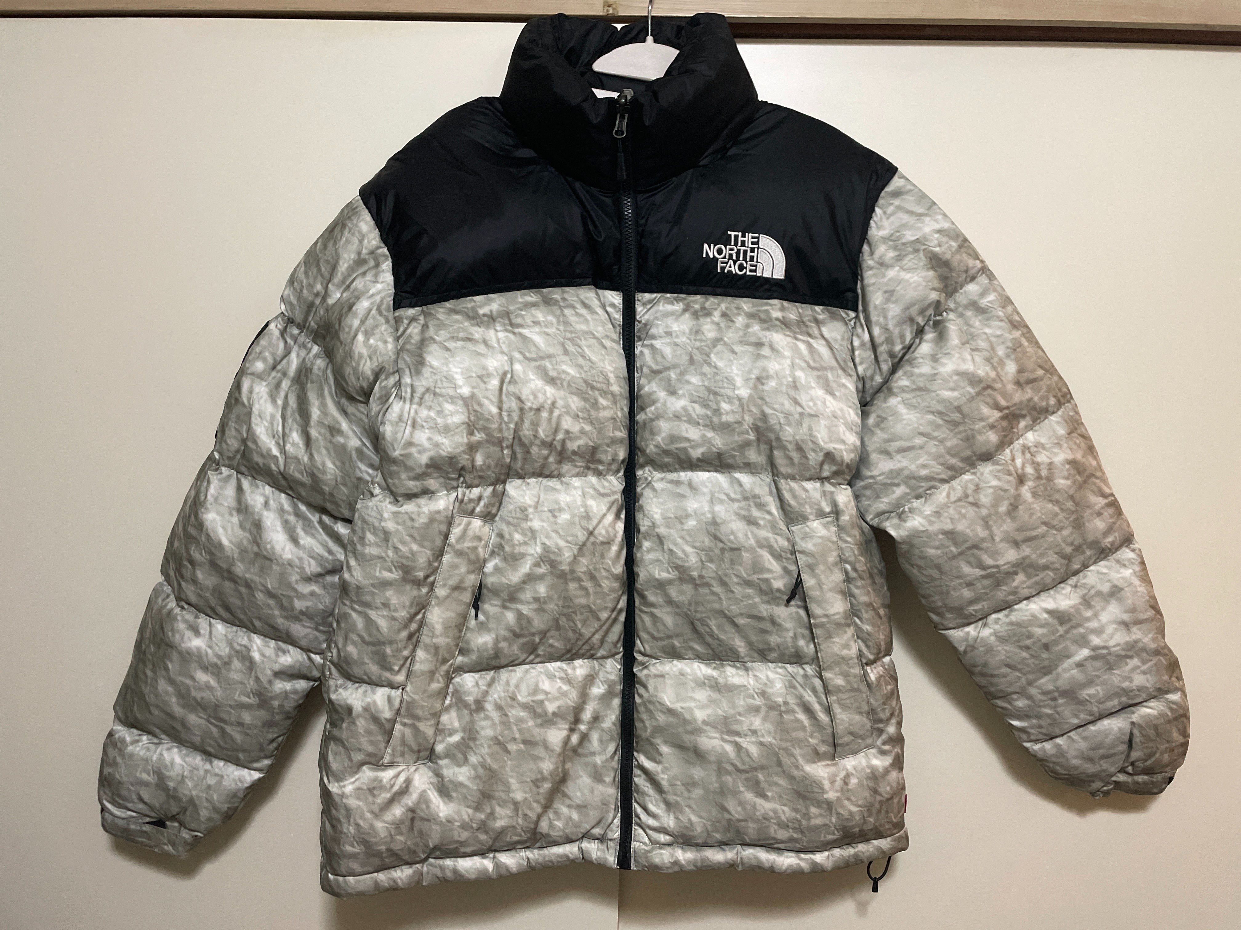 Supreme x The North Face Nuptse Jacket "White Paper Print"