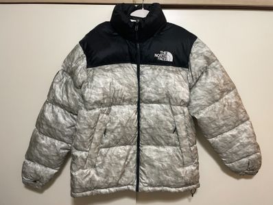 Supreme x The North Face Nuptse Jacket "White Paper Print"