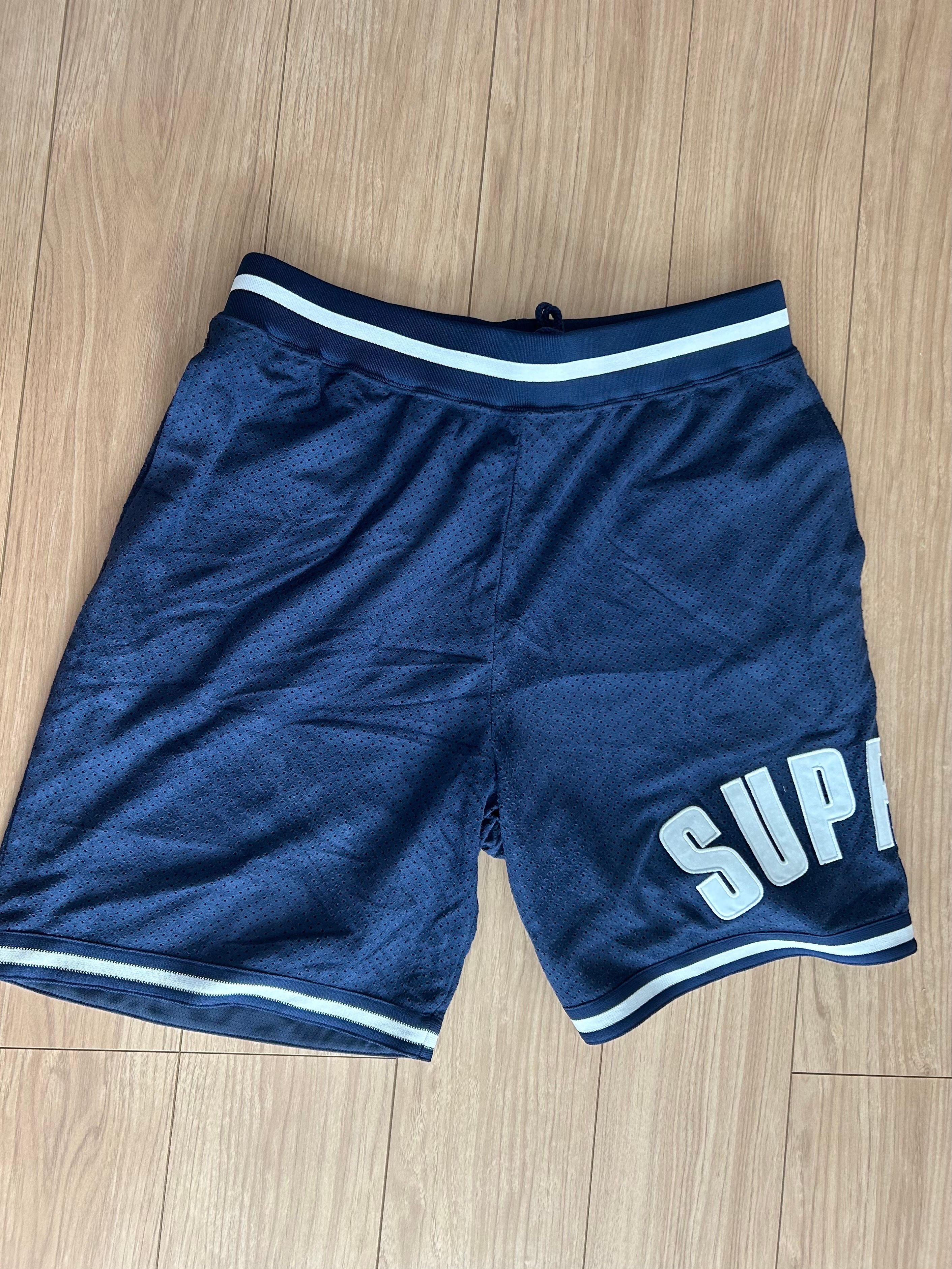 Supreme Ultrasuede Mesh Short "Navy"
