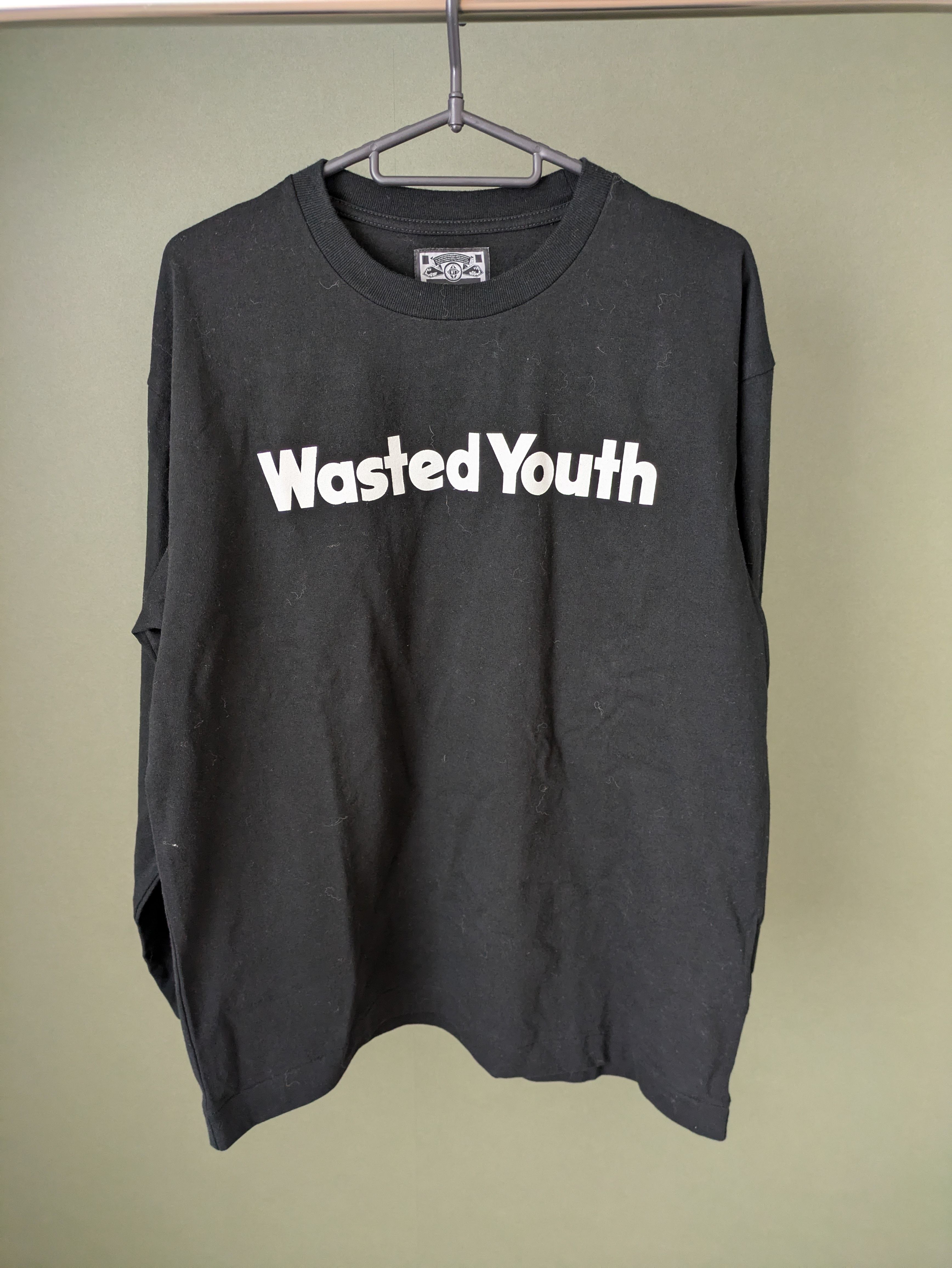 Wasted Youth Long Sleeve T-Shirt #2 "Black" / VERDY