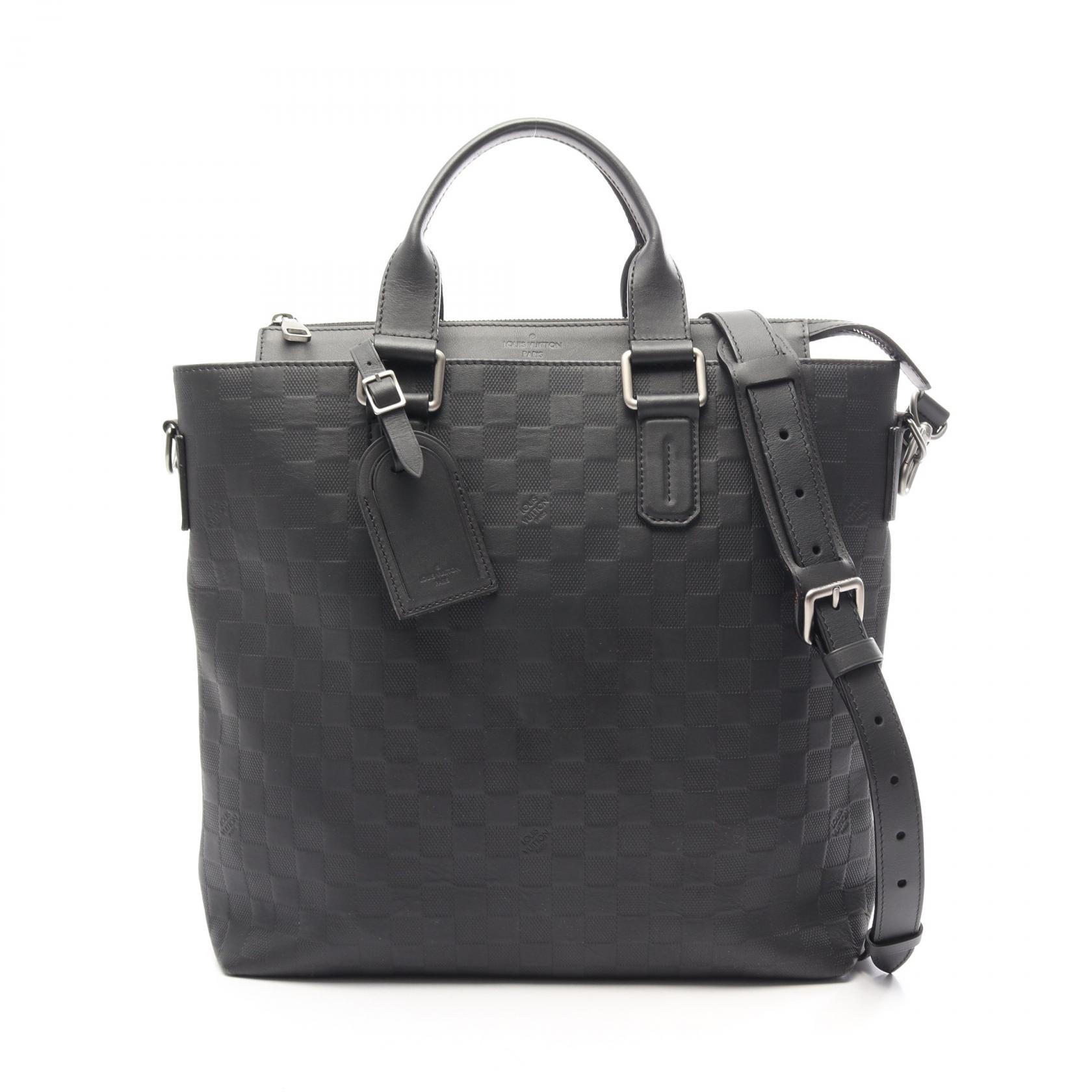 ルイ・ヴィトン LOUIS VUITTON デイリー トート ダミエアンフィニ オニキス 2WAY トートバッグ バッグ レザー メンズ ブラック系 N41561 【中古】