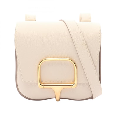 エルメス HERMES デッラ カヴァッレリア ミニ ショルダーバッグ バッグ レザー ヴォーエプソン ヴォーエプソン クレ B刻印(2023年製造) レディース アイボリー系 【中古】
