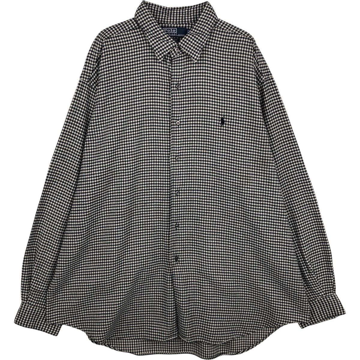 古着 ラルフローレン Ralph Lauren POLO by Ralph Lauren MARLOWE ギンガムチェック 長袖 フランネルチェックシャツ メンズXL相当/eaa614023