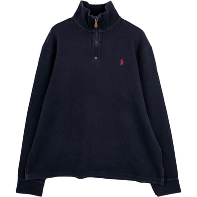 古着 ラルフローレン Ralph Lauren POLO by Ralph Lauren ハーフジップスウェットシャツ トレーナー メンズXL相当/eaa647560