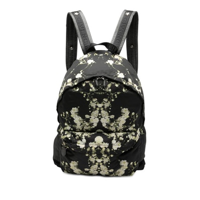 ジバンシー フローラル バックパック リュック ブラック ナイロン メンズ Givenchy 【中古】