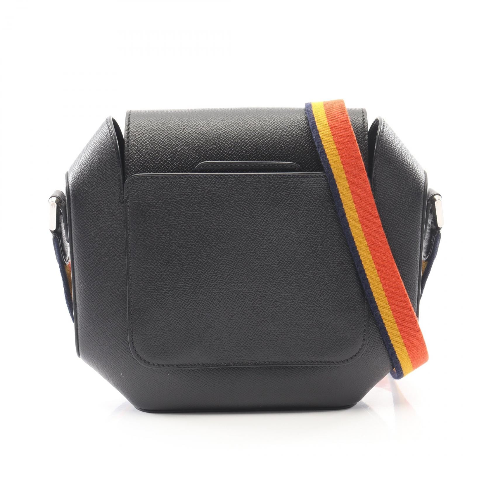 エルメス HERMES オクタゴン ショルダーバッグ バッグ レザー ヴォーエプソン X刻印(2016年製造) レディース ブラック系 【中古】