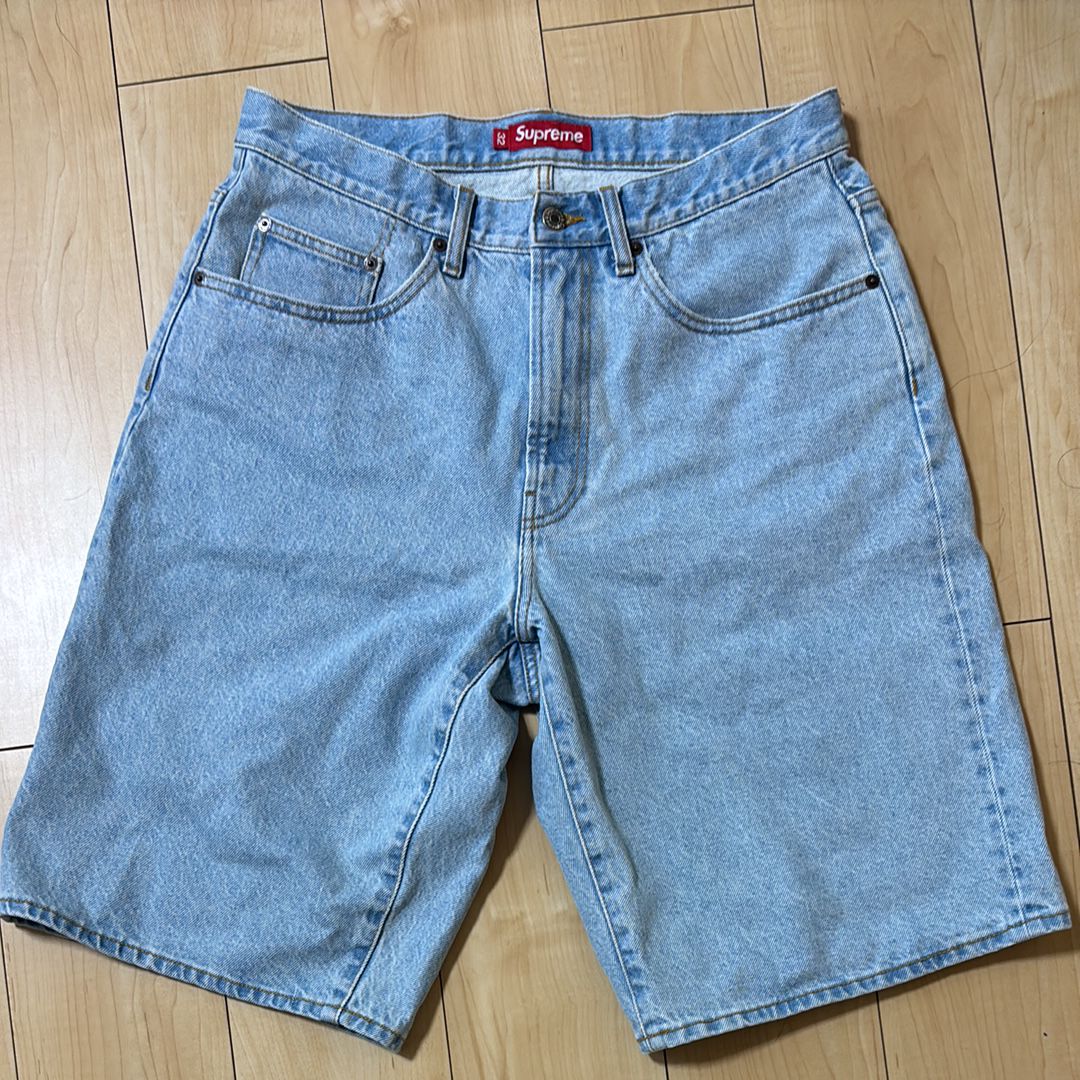 Supreme Baggy Denim Short (25SS) "Light Washed Indigo"