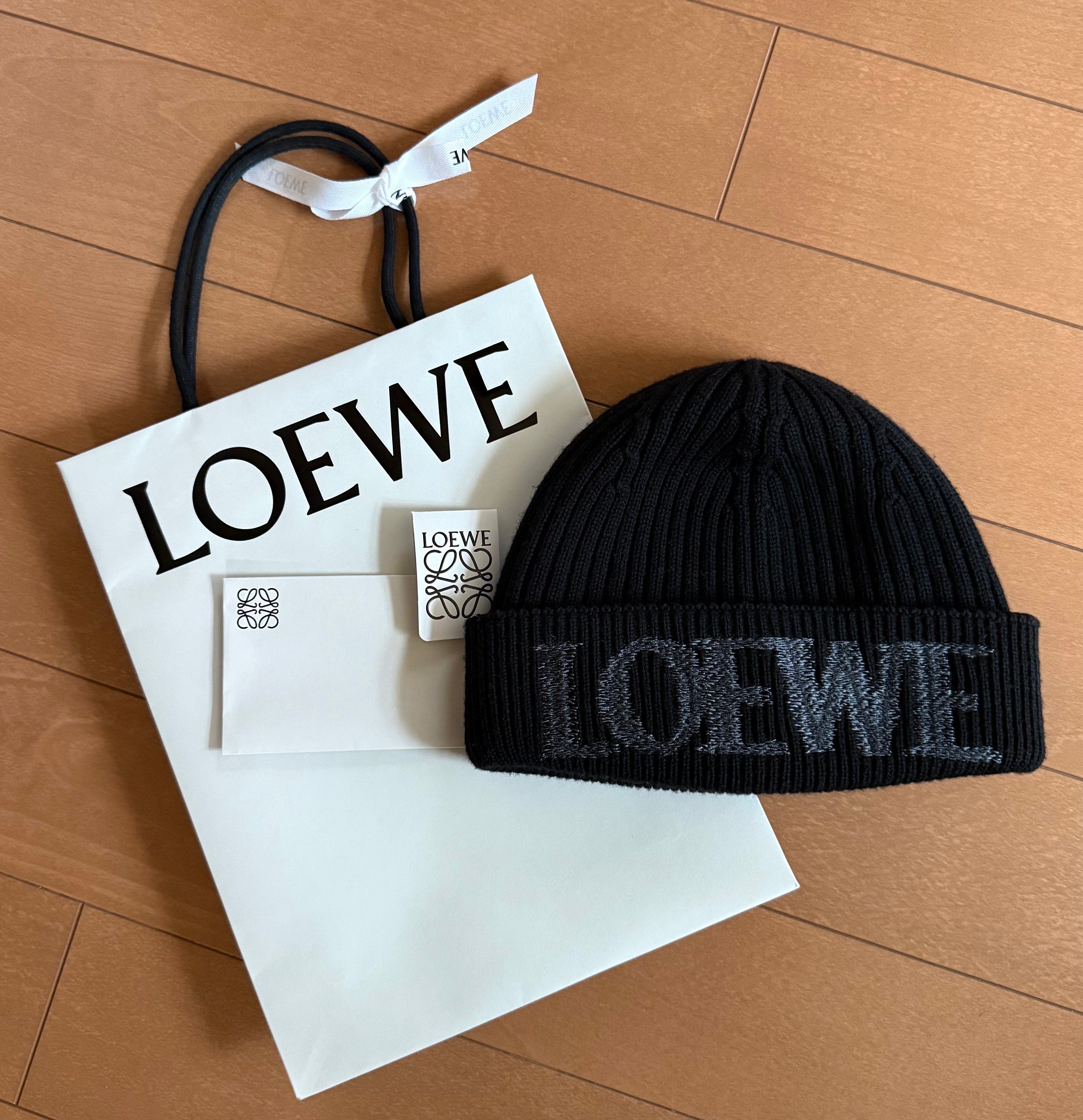 LOEWE Blurred LOEWE Beanie "Black"