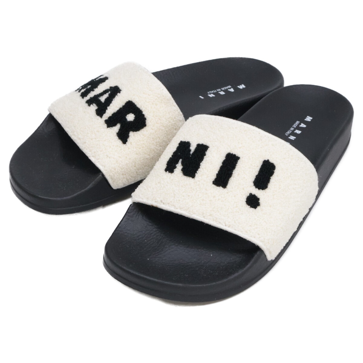 マルニ 【新品同様】SAMS010202 P3556 ロゴ テリークロス シャワー 39