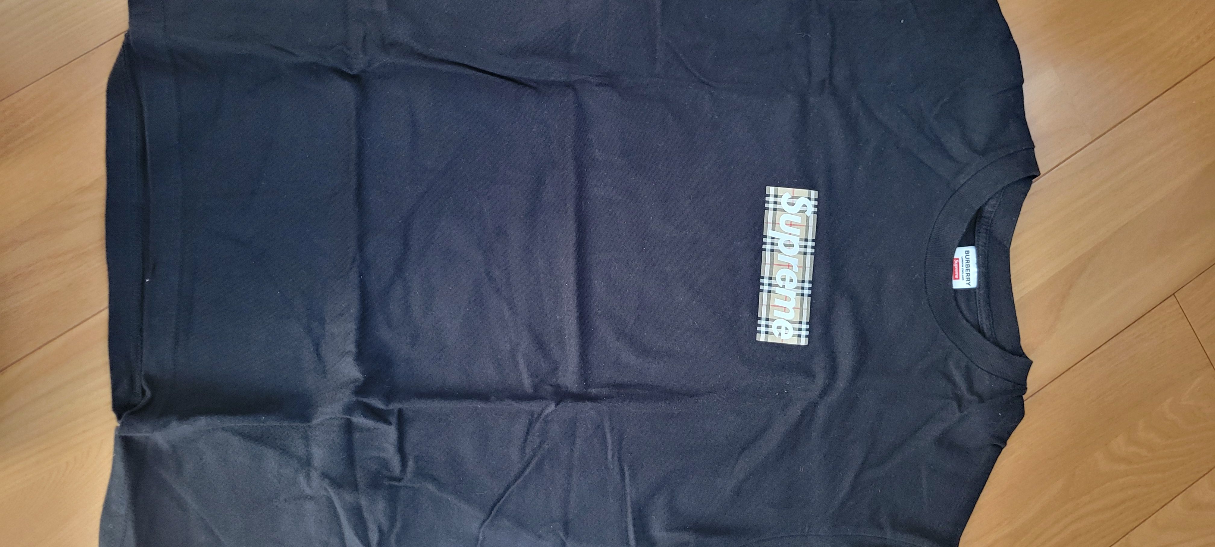 Supreme / Burberry Box Logo Tee "Black"