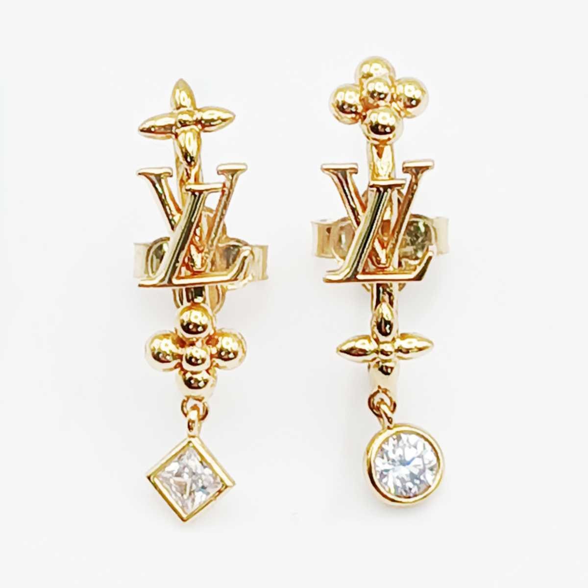 Louis Vuitton LV In The Sky Earrings "Gold"