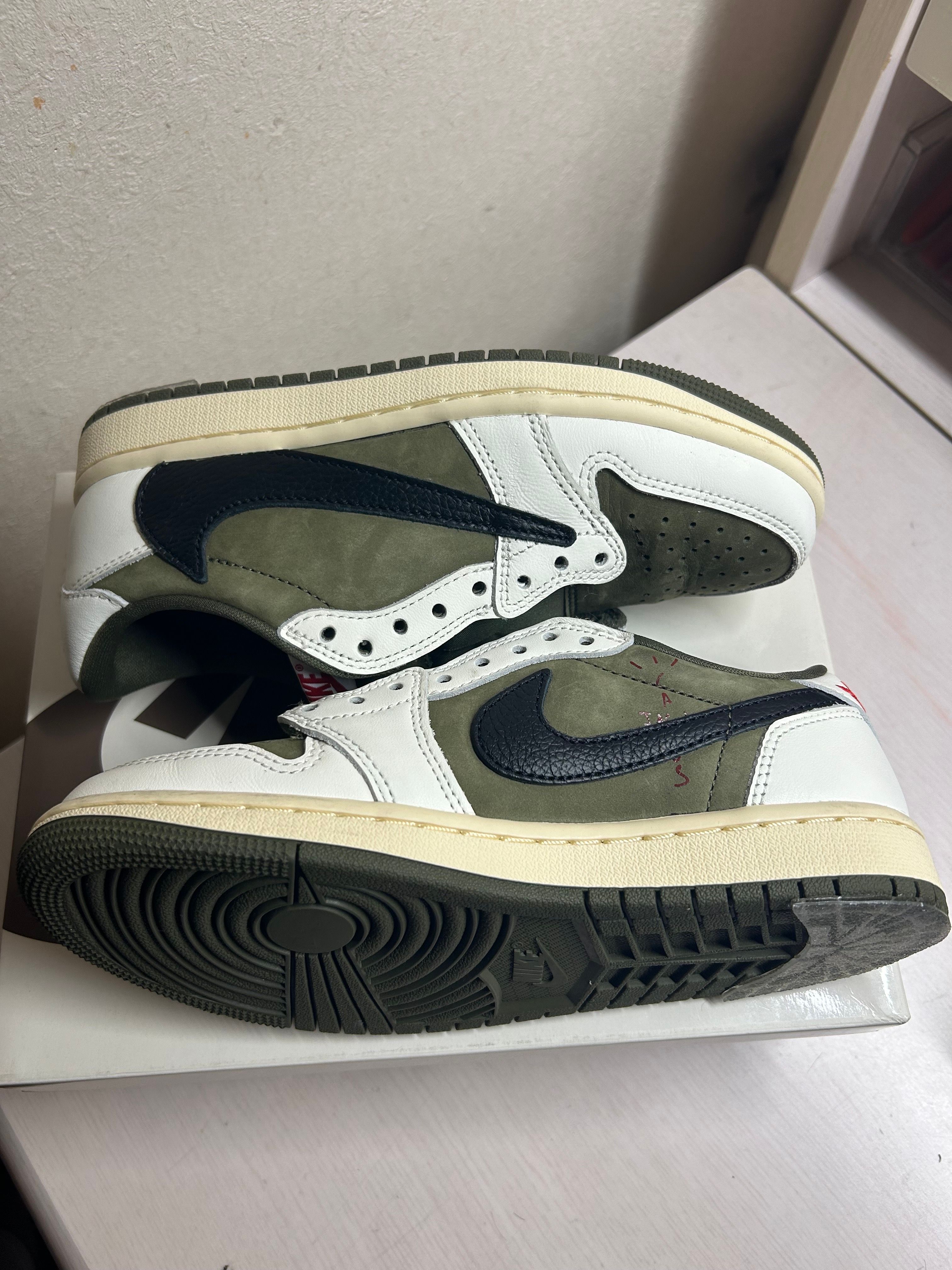 Travis Scott × Nike Women's Air Jordan 1 Low OG "Medium Olive"