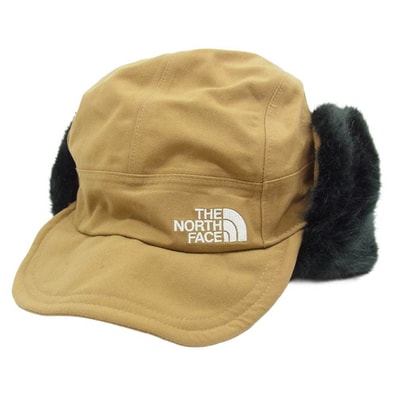 THE NORTH FACE ノースフェイス NN41708 Frontier Cap フロンティア キャップ ファー付き フライト キャップ 帽子 ブラウン系 M【中古】