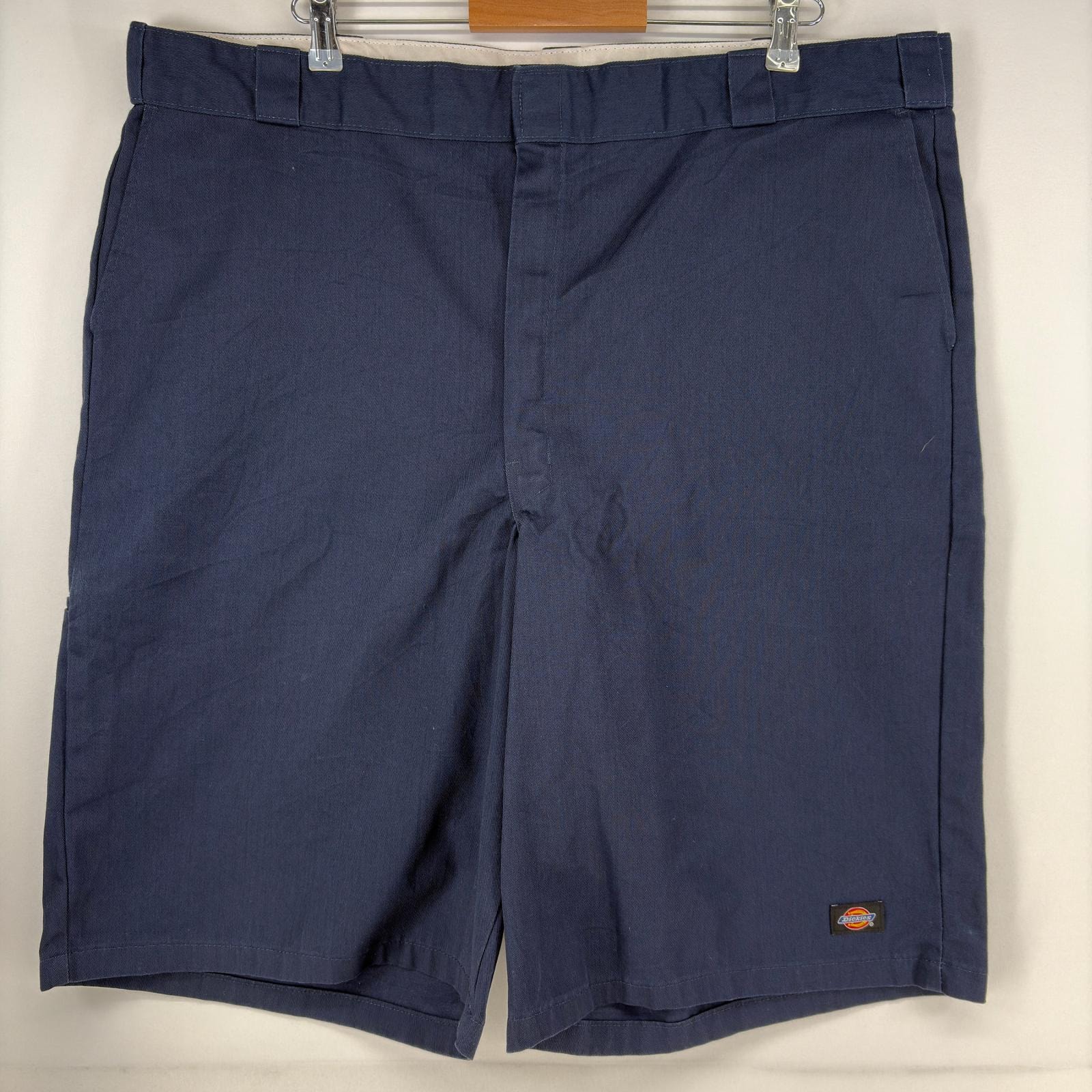 古着 ディッキーズ Dickies ショートパンツ チノパン ハーフパンツ 大きいサイズ ワンポイント w44 ネイビー メンズ