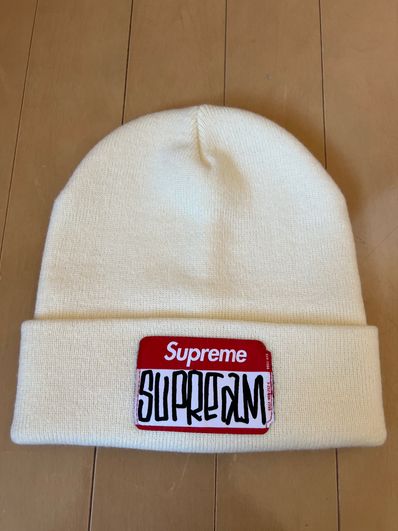 Supreme Gonz Nametag Beanie "Natural"
