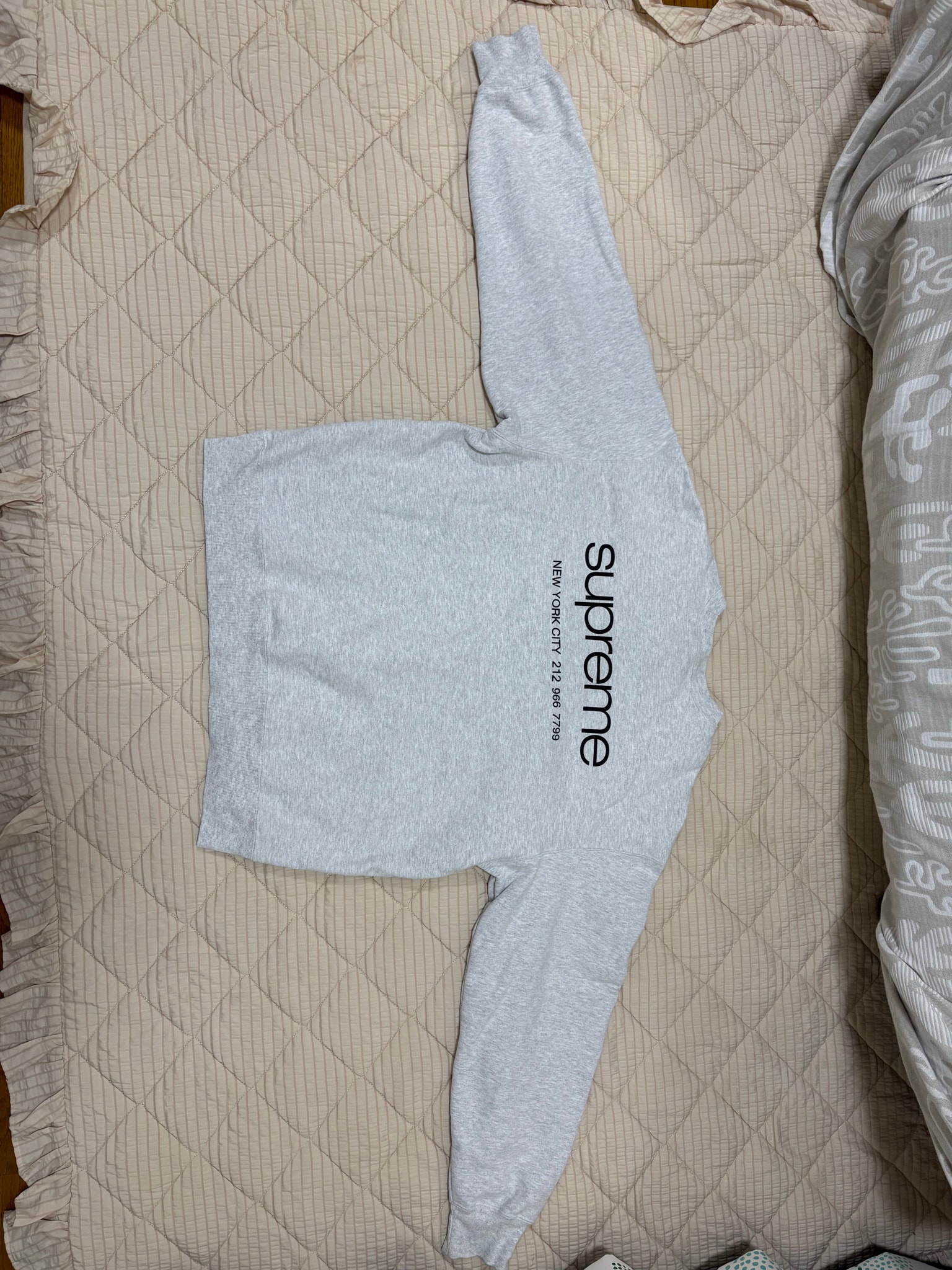 Supreme Nyc Crewneck "Ash Grey"