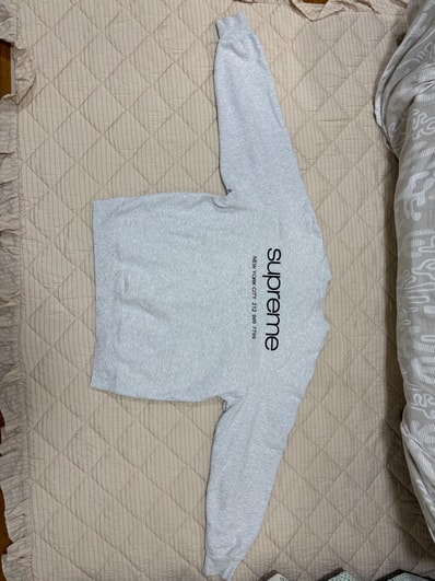 Supreme Nyc Crewneck "Ash Grey"