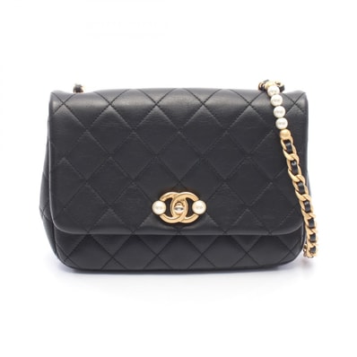 シャネル CHANEL マトラッセ ショルダーバッグ バッグ レザー レディース ブラック系 AS3000 【中古】
