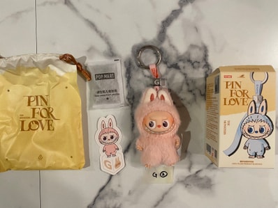 POP MART THE MONSTERS (LABUBU) Pin for Love Series-Vinyl Plush Pendant (A-M) G