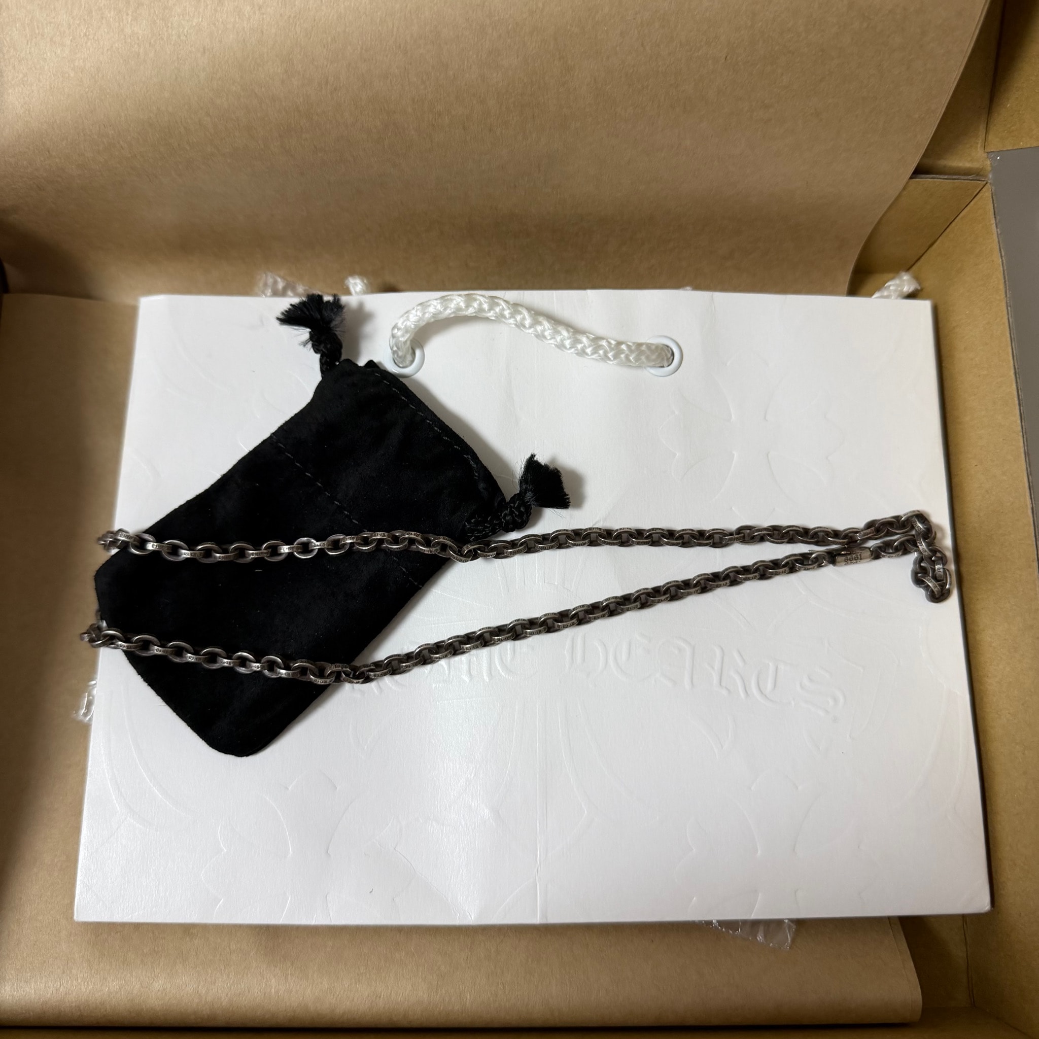 Chrome Hearts Paper Chain Necklace "Silver"