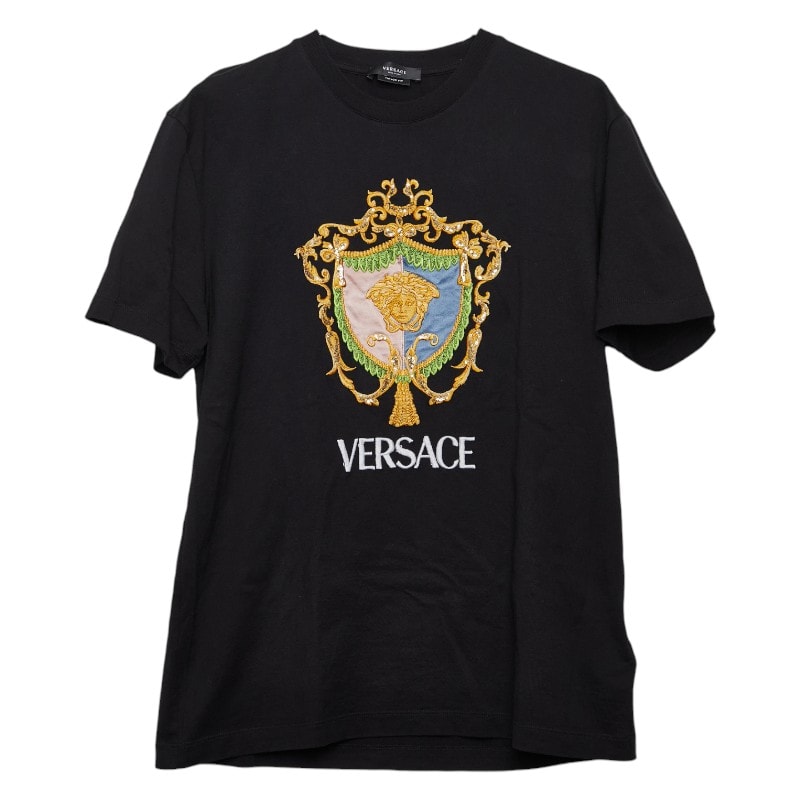 C (やや傷や汚れあり)】ヴェルサーチェ メデューサ Tシャツ サイズM