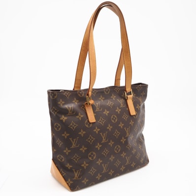 LOUIS VUITTON ルイ・ヴィトン モノグラム キャンバス カバピアノ M51148 ハンドバッグ ブラウン コーティングキャンバス レザー レディース