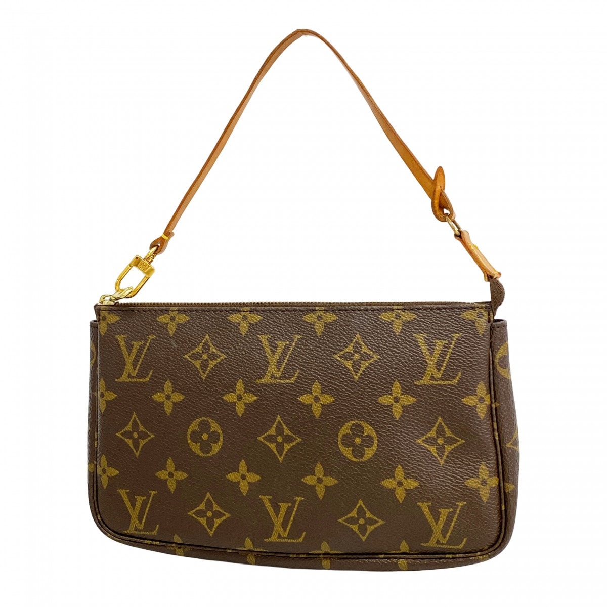 【6dc3038】ルイヴィトン ポーチ モノグラム ポシェットアクセソワール M51980 ブラウン【中古】レディース