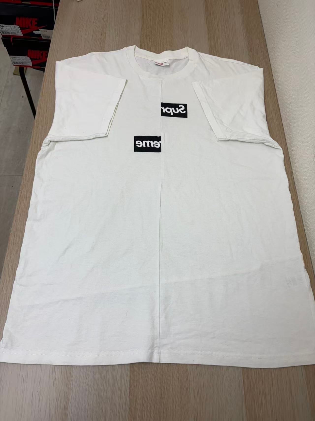 Supreme / Comme des Garçons SHIRT® Split Box Logo Tee "White"