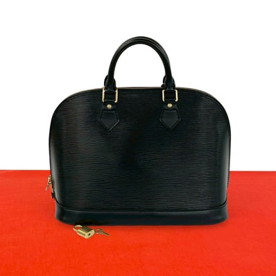LOUIS VUITTON ルイヴィトン アルマ エピ レザー ハンドバッグ ブラック
67406