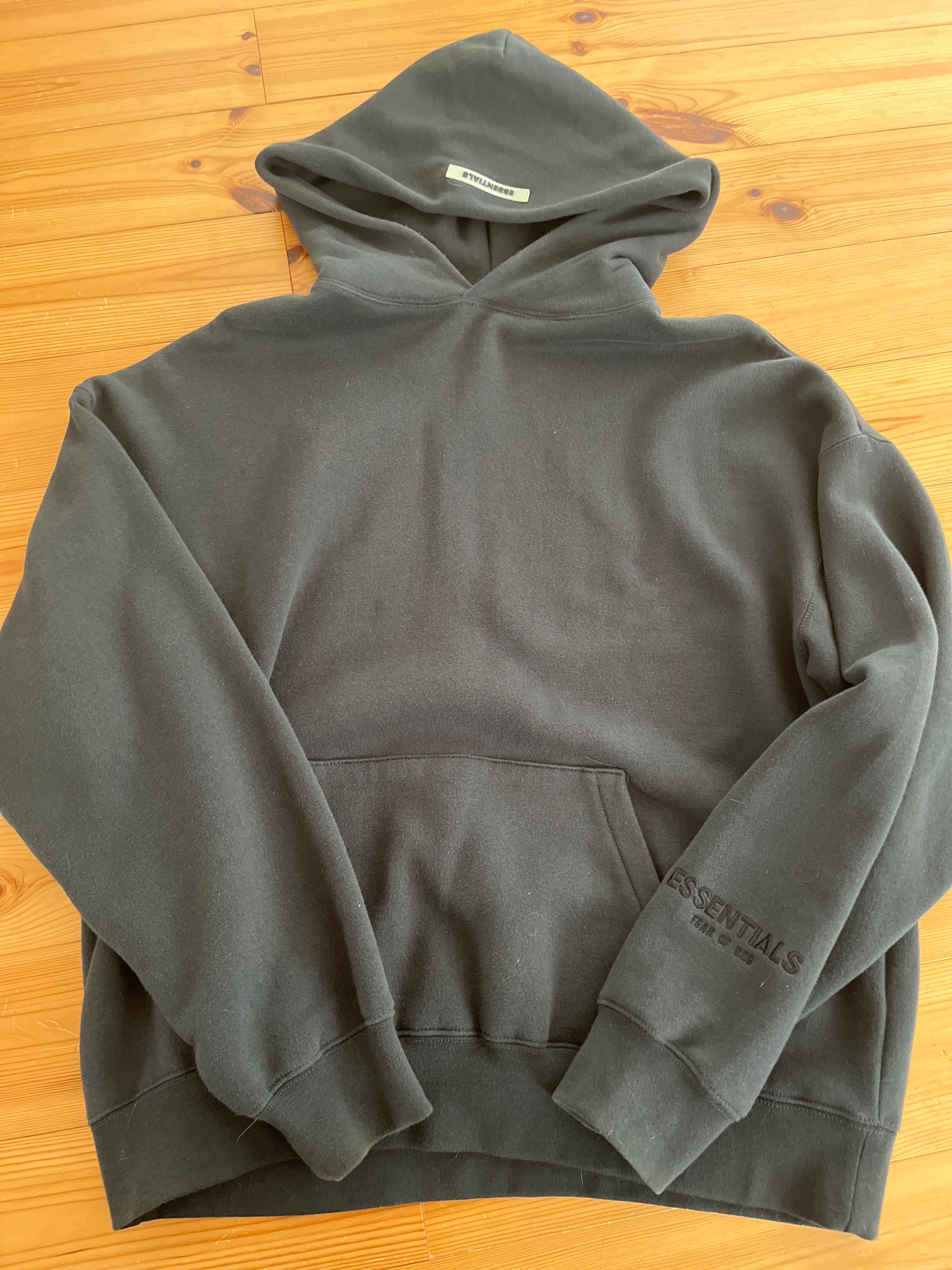 FEAR OF GOD ESSENTIALS 3M logo Pullover Hoodie "Black"
