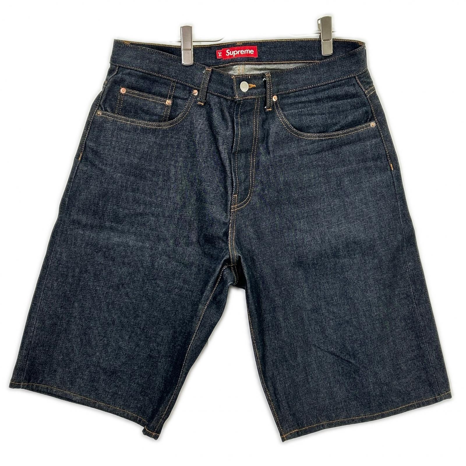 シュプリーム 25SS インディゴ Rigid Baggy Selvedge Denim Short バギーデニムショートパンツ 34