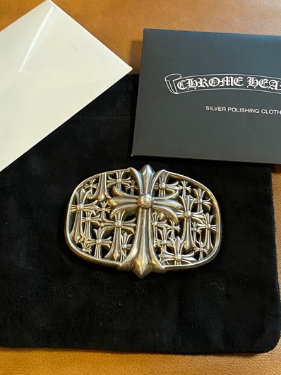 Chrome Hearts Cemetary Cross Buckle W1.5 "Silver"