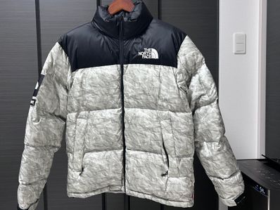 Supreme x The North Face Nuptse Jacket "White Paper Print"
