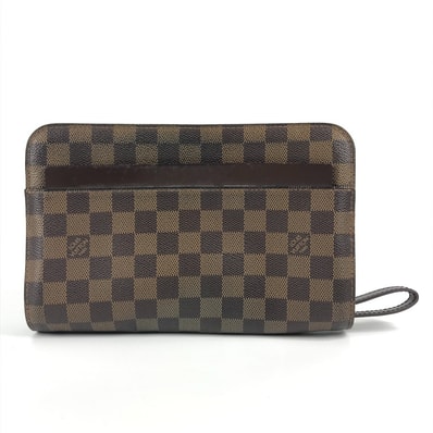 ルイヴィトン LOUIS VUITTON サンルイ N51993 ダミエ クラッチバッグ カバン ポーチ ストラップ付 セカンドバッグ ダミエキャンバス エベヌ ブラウン