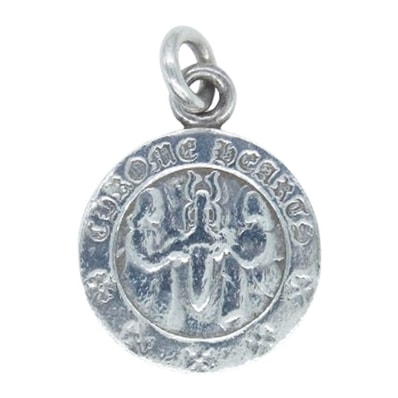 CHROME HEARTS クロムハーツ(原本無) ペンダントトップ CHRM ANGL MDL V2 エンジェルメダル チャーム ペンダントトップ シルバー系【中古】