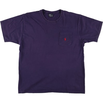 古着 ラルフローレン Ralph Lauren POLO by Ralph Lauren 半袖 ワンポイントロゴポケットTシャツ メンズM相当/eaa554063