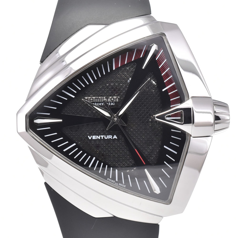 ハミルトン HAMILTON H246551 ベンチュラXXL ブラック 自動巻き メンズ 美品 箱・保証書付き 腕時計 N#151109