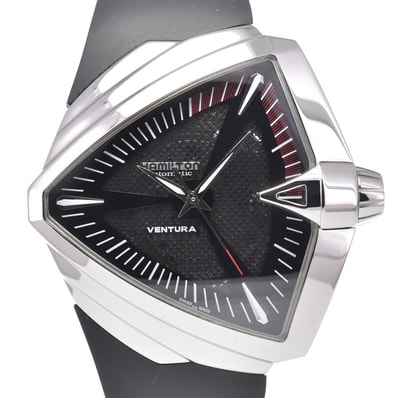 ハミルトン HAMILTON H246551 ベンチュラXXL ブラック 自動巻き メンズ 美品 箱・保証書付き 腕時計 N#151109