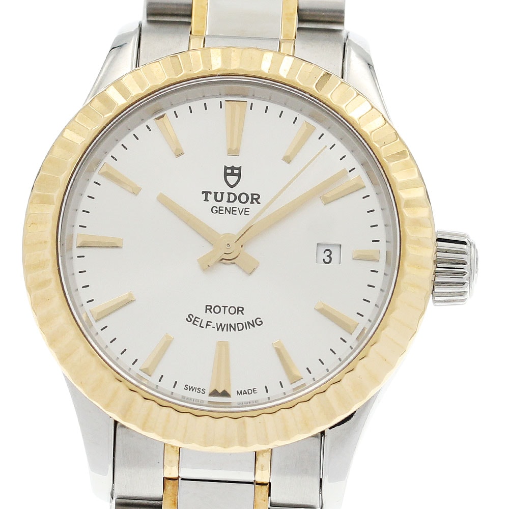 ☆美品 ★保 チュードル スタイル デイト 12113 レディース 【中古】