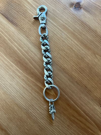 Chrome Hearts Fancy Link Keychain Long "Silver"
