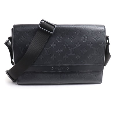 LOUIS VUITTON ルイ・ヴィトン スプリンター メッセンジャー ショルダーバッグ モノグラム シャドウ ブラック M44729 UB2200 メンズ【中古】