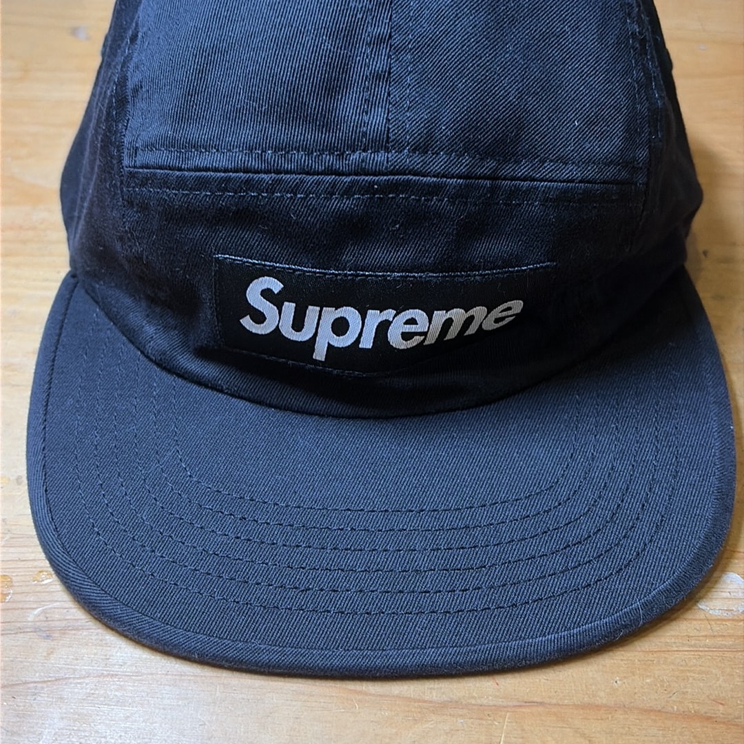 Supreme Washed Chino Twill Camp Cap "Black" (26FW)