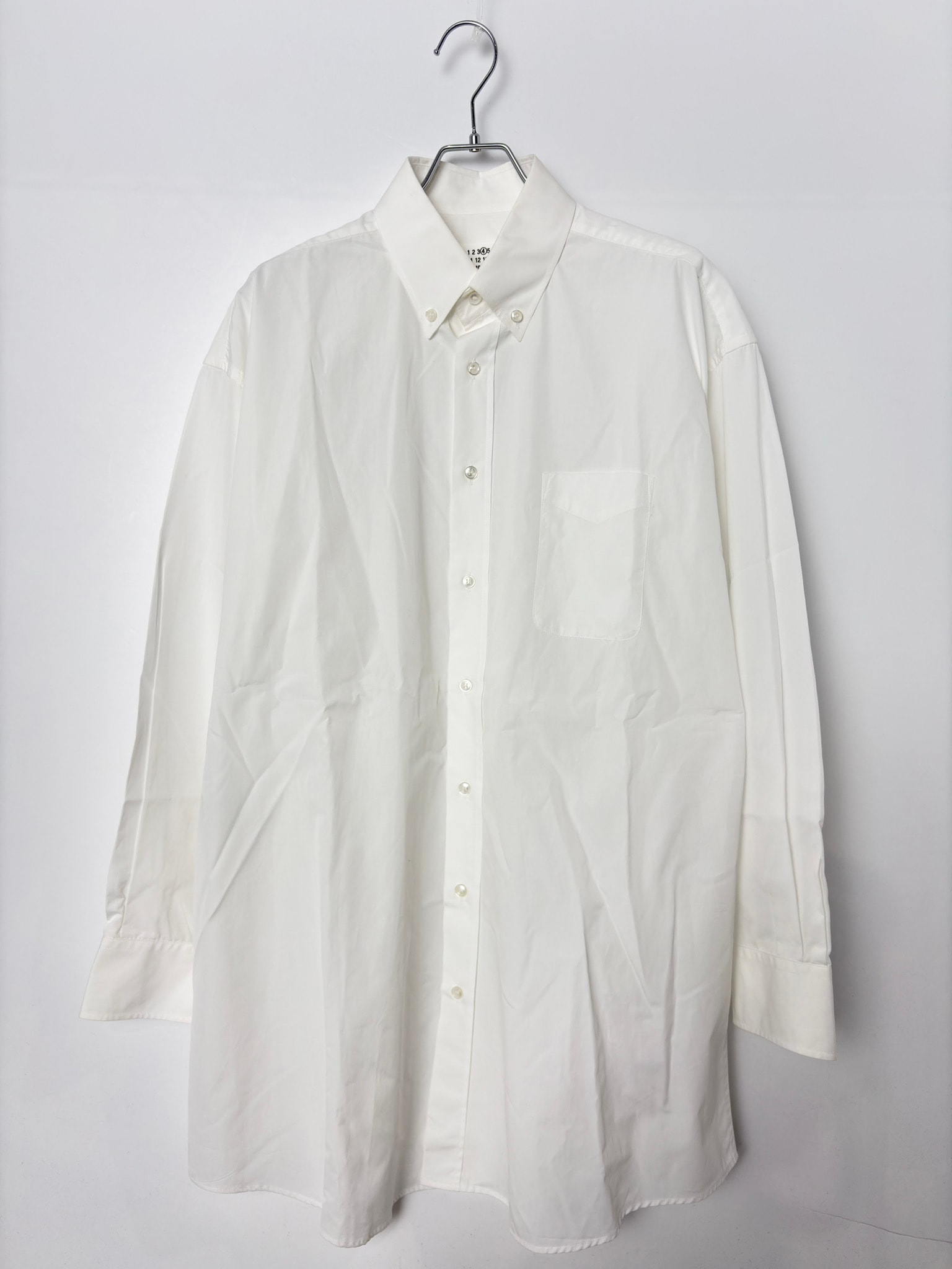 Maison Margiela Camicia Cotton Button-Down Shirt White