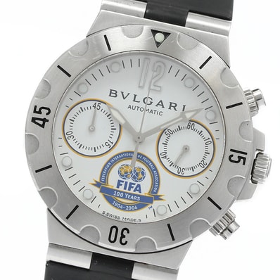 ブルガリ ディアゴノ スクーバ FIFA世界限定100周年 メンズ 【中古】