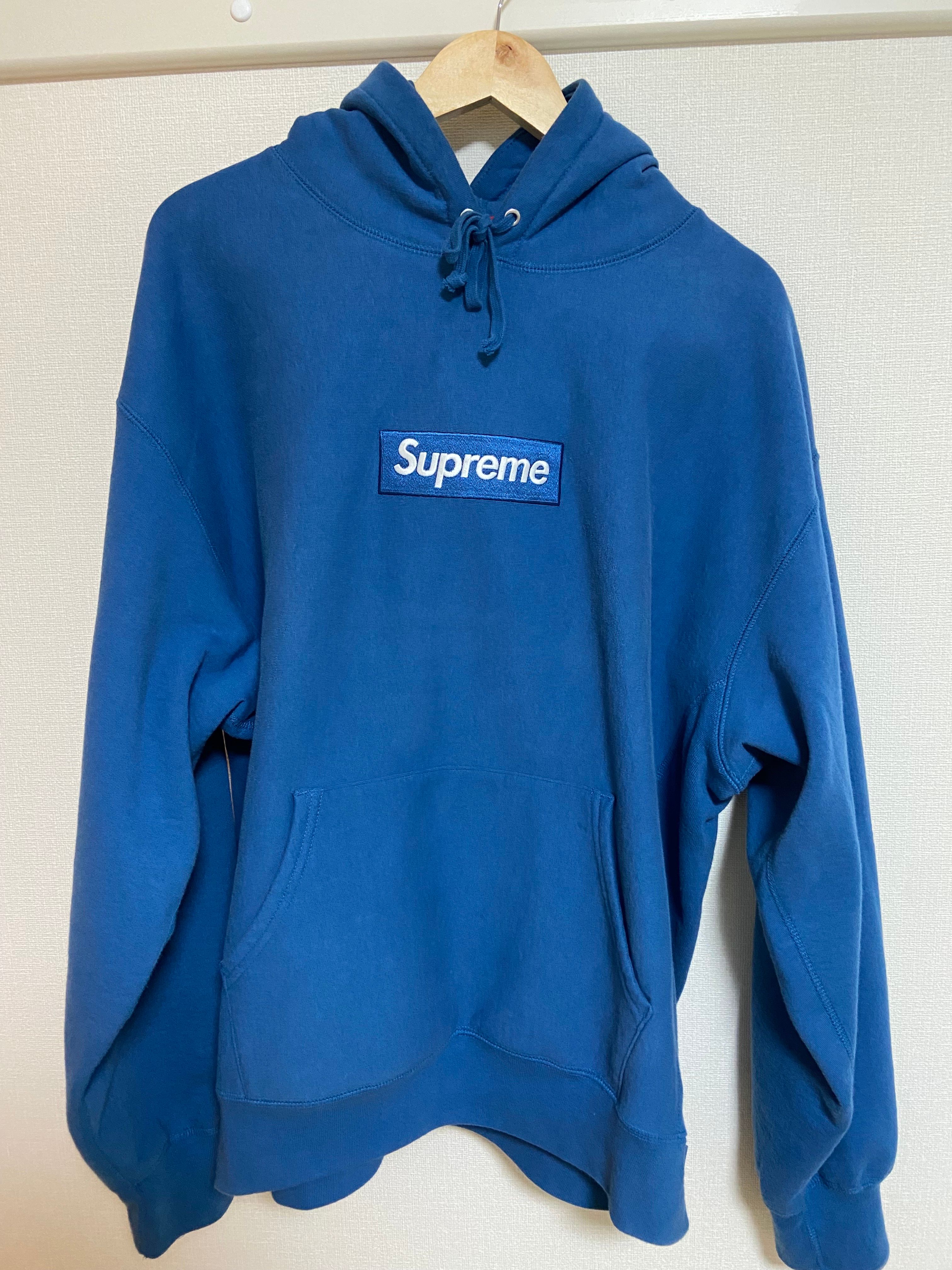 Supreme Box Logo Hooded Sweatshirt "Blue" (23FW)