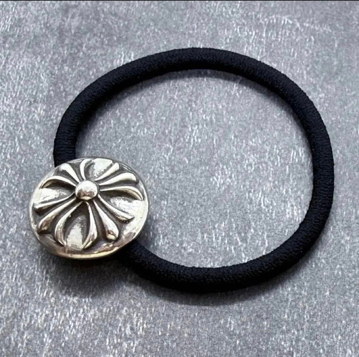 Chrome Hearts Hair Band # 2 Cross Bracelet "Black"