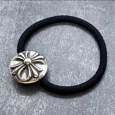 Chrome Hearts Hair Band # 2 Cross Bracelet "Black"