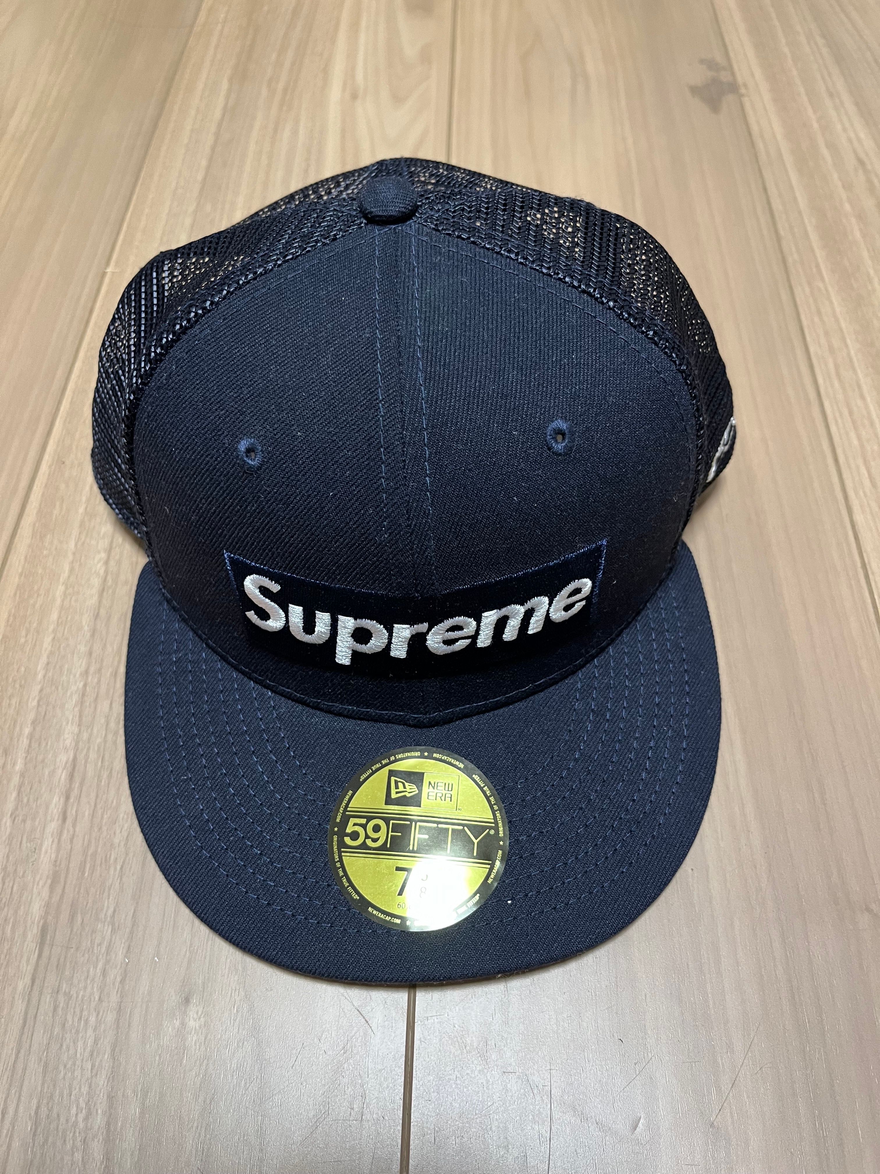 Supreme Box Logo Mesh Back New Era "Black" (22SS)